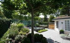 Tuinontwerp Van der Vught -Cox levendige en onderhoudsvriendelijke tuin